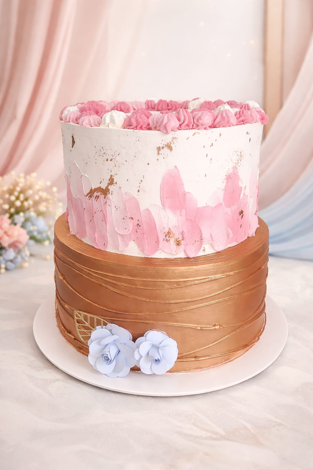 Bolo dois andares decorado — Doces da Manu